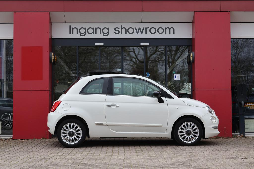 Fiat 500 1.2 Lounge | Origineel NL | 1ste Eigenaar | Schuif-, Gebruikt, 4 cilinders, 840 kg, Wit