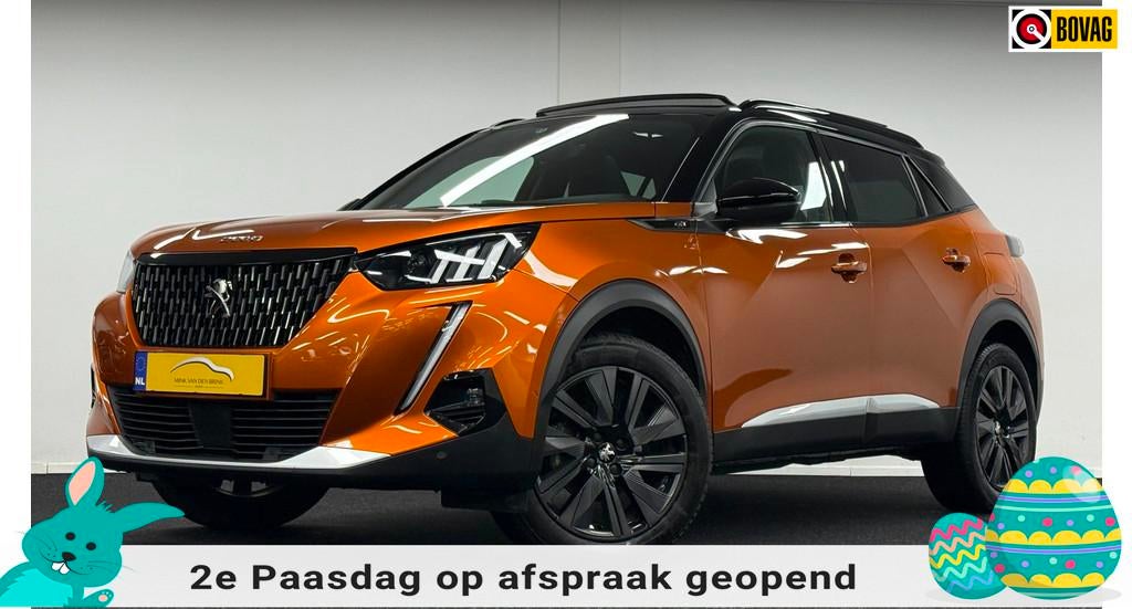 Peugeot 2008 1.2 PureTech GT Pack*Panodak*Camera*Focal*Stoel, Gebruikt, Zwart, Adaptive Cruise Control, 1180 kg