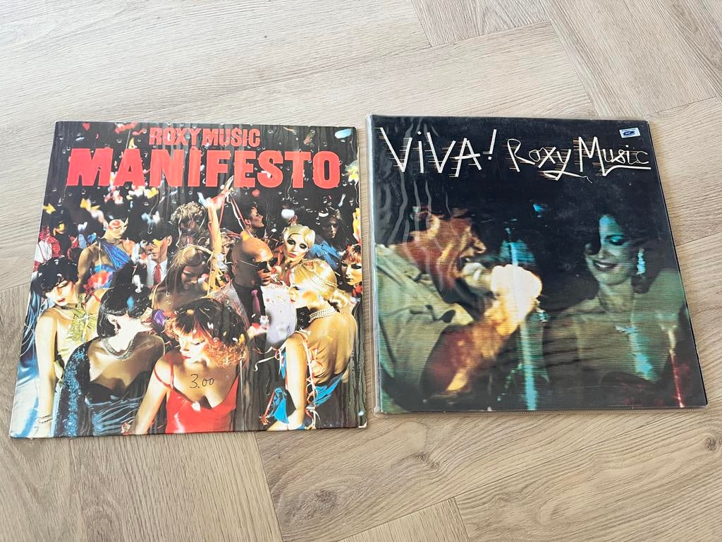 Roxy Music - Manifesto & Viva! (2 LP's), Ophalen of Verzenden, Gebruikt, 12 inch, Poprock