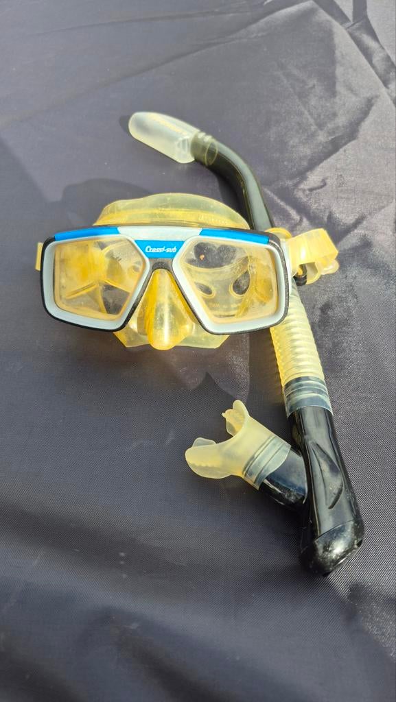 Snorkelsets (2 stuks) - Cressi-sub & Twinwave, Watersport en Boten, Snorkelen, Ophalen of Verzenden, Gebruikt, Snorkelset