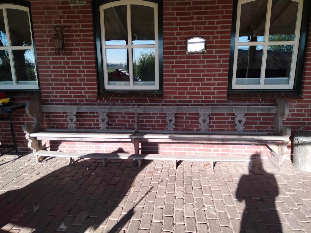 Rustieke houten kerkbank, Ophalen