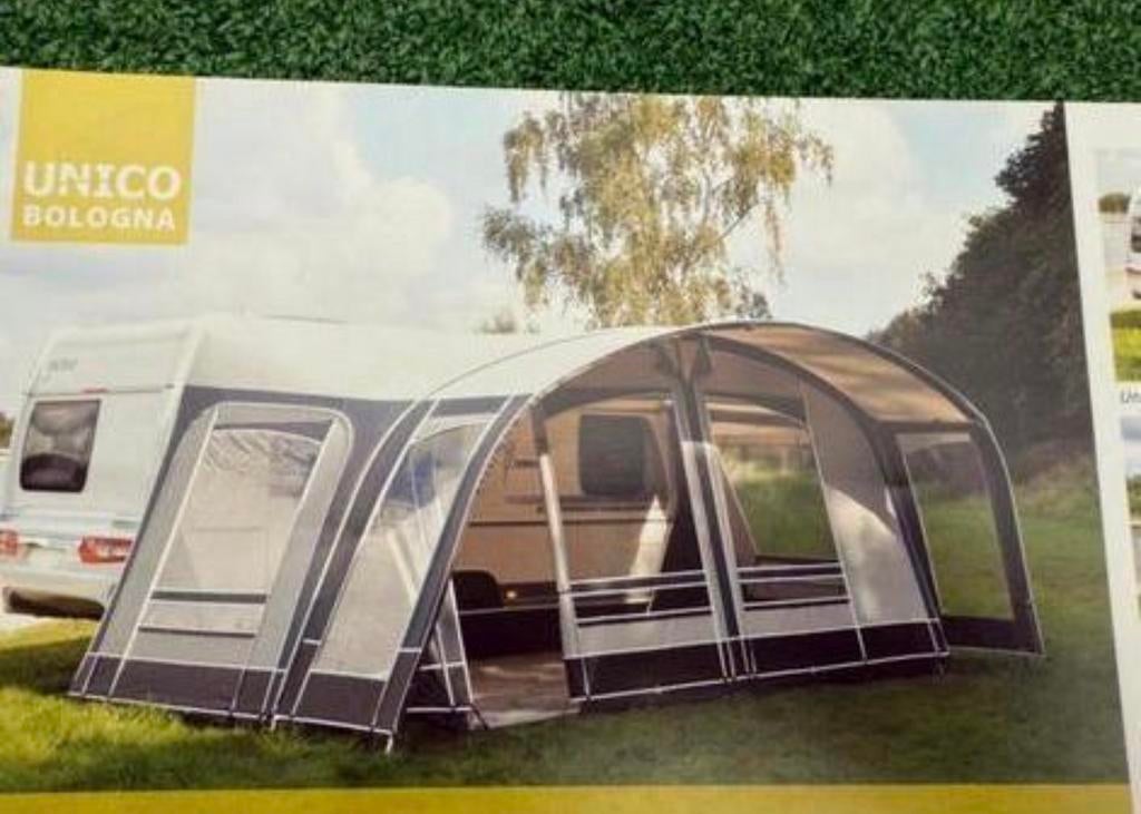 Unico bologna 280 met extra petluifel maat 8, Caravans en Kamperen, Voortenten en Luifels, Unico, Gebruikt, Unico, Unico