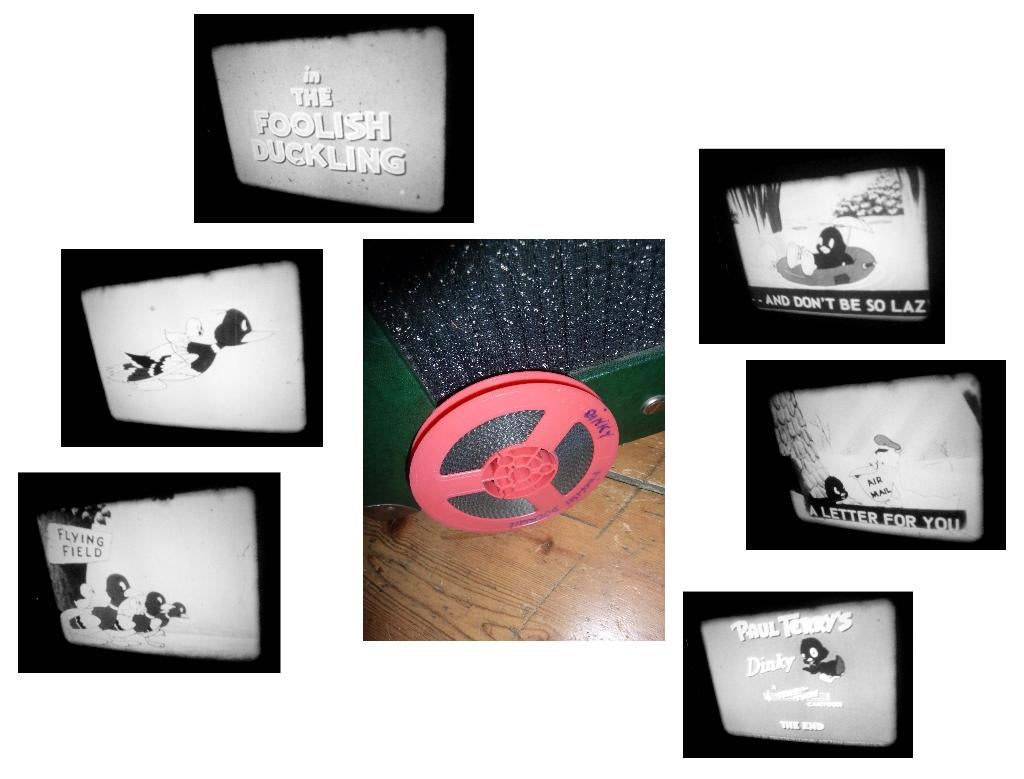 8mm film dinky the foolish duck - zw/w silent - 60mtr -, Ophalen of Verzenden, 8mm film