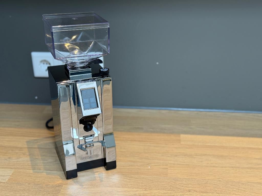 Eureka Mignon Specialita Full Chrome Koffiemolen, Garantie, Eureka, Ophalen of Verzenden, Zo goed als nieuw