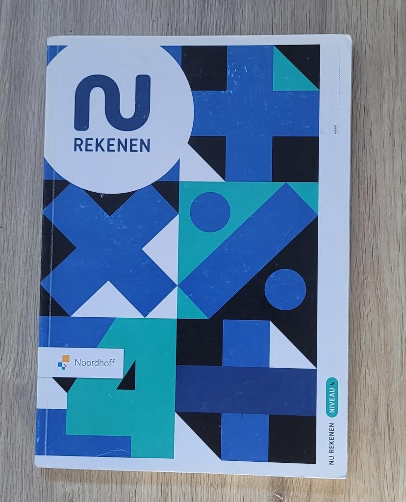 Boek NU Rekenen niveau MBO 4 ISBN 9789001299941, Ophalen of Verzenden, Zo goed als nieuw, Economie en Marketing