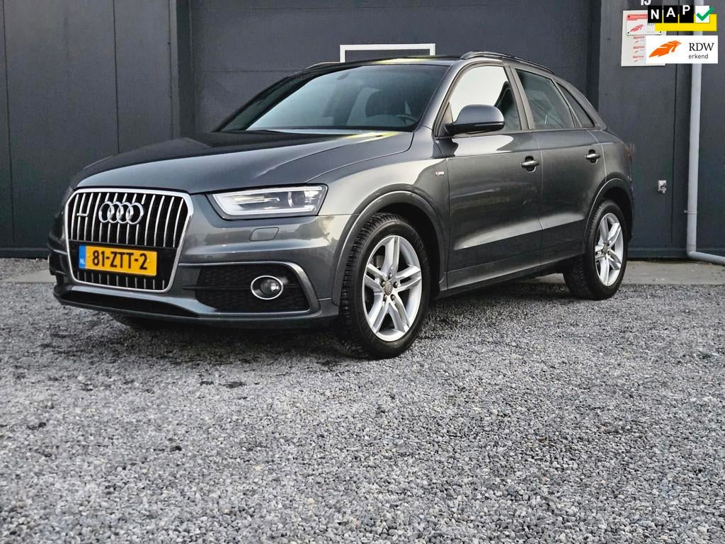 Audi Q3 2.0 TFSI quattro S Edition, Euro 5, Stof, Gebruikt, Zwart