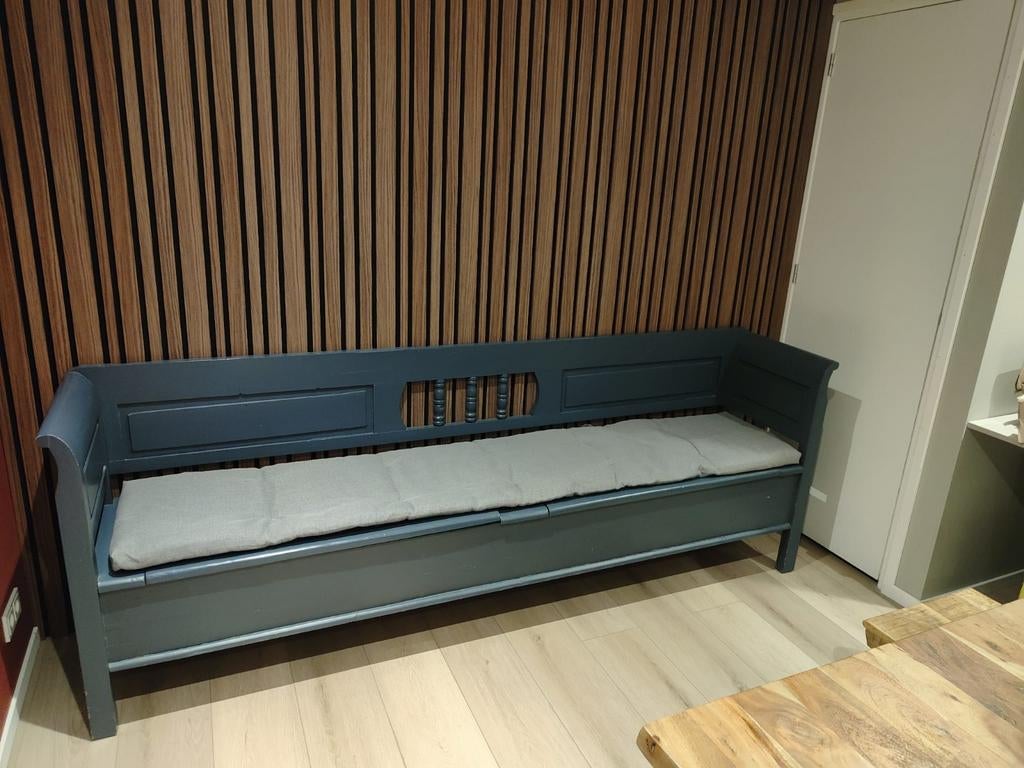 Klepbank brocante blauw, Ophalen