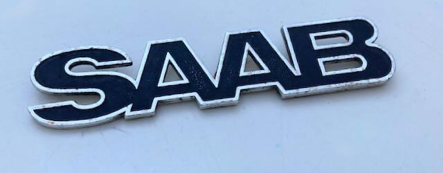 saab logo embleem, Ophalen of Verzenden, Gebruikt, Auto's