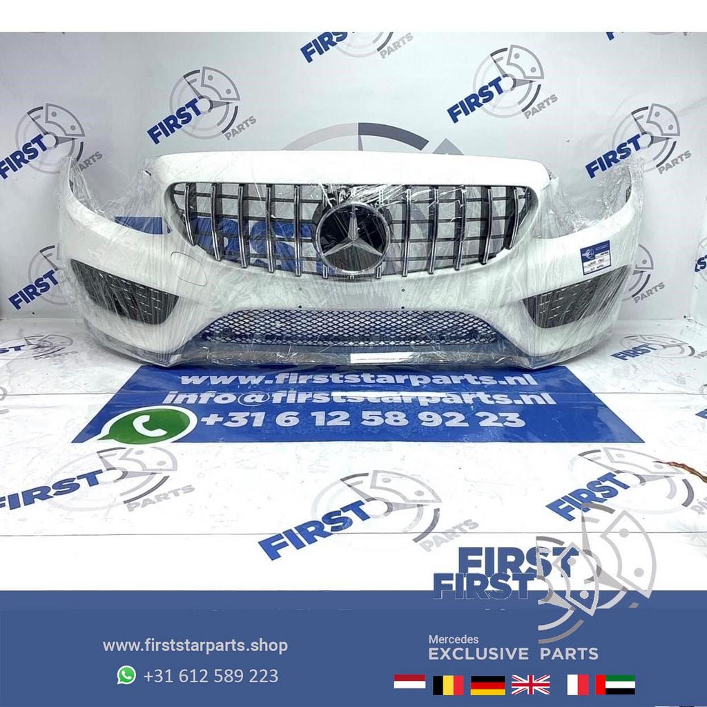 W205 C43 AMG VOORBUMPER + GT GRIL Mercedes C Klasse WIT COMP, Gebruikt, -, Voor, Ophalen of Verzenden