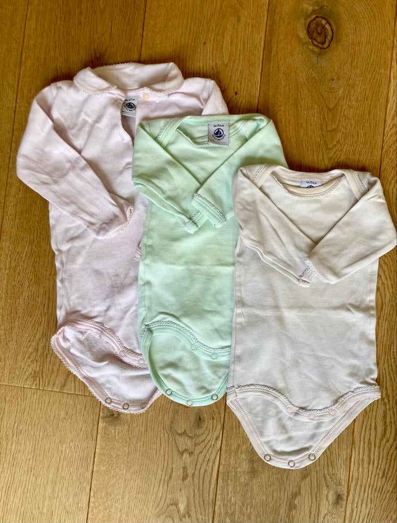 Petit Bateau rompers, 7 stuks, Kinderen en Baby's, Ophalen of Verzenden, Gebruikt, Jongetje of Meisje