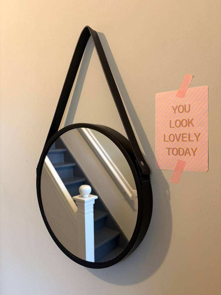 Spiegel van de Kwantum, Minder dan 50 cm, Rond, Ophalen of Verzenden, Zo goed als nieuw