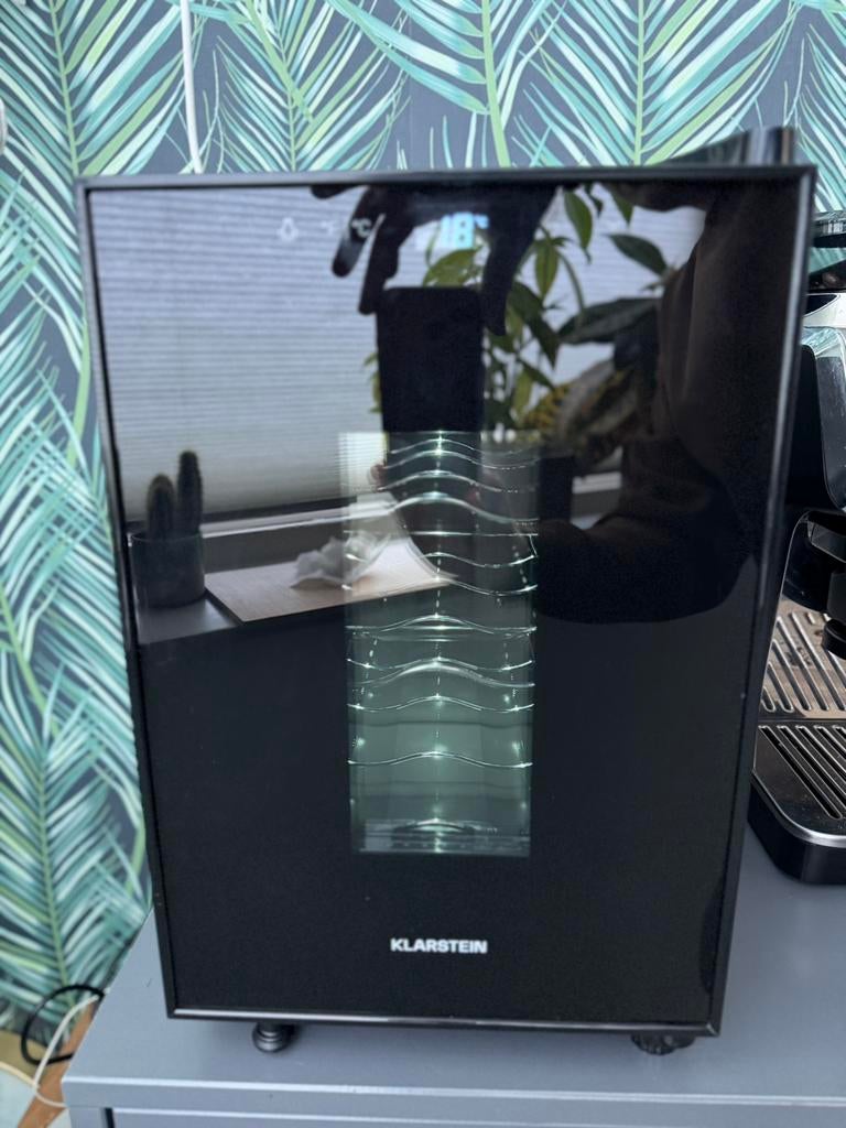 Klarstein Bellevin 8 Flessen Vrijstaande Wijnkoelkast ZGAN, Ophalen, Zonder vriesvak, Minder dan 45 cm, Minder dan 85 cm