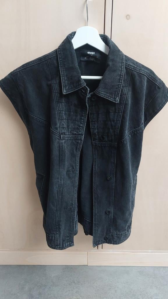 SHOEBY spijkergilet grijs S/M Fred van Leer collectie, Ophalen of Verzenden, Nieuw, Maat 38/40 (M), Grijs