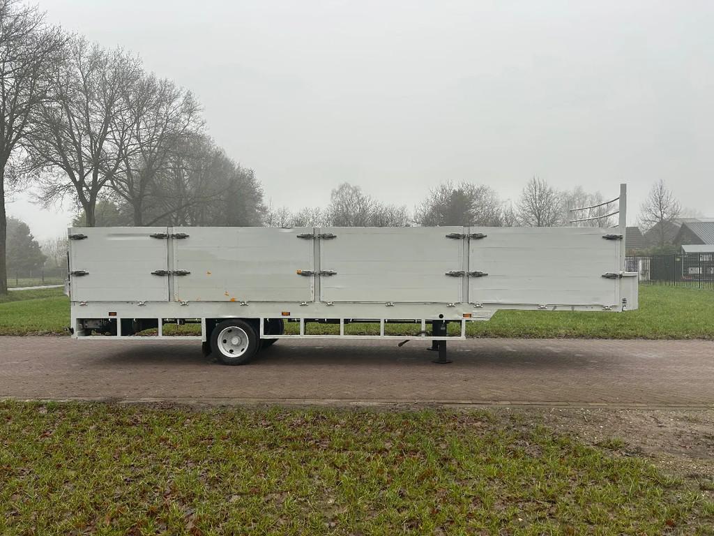 VELDHUIZEN Be oplegger vlak met laadklep Dhollandia 1000 kg, Overige brandstoffen, Origineel Nederlands, Bedrijf, Aanhangers en Opleggers