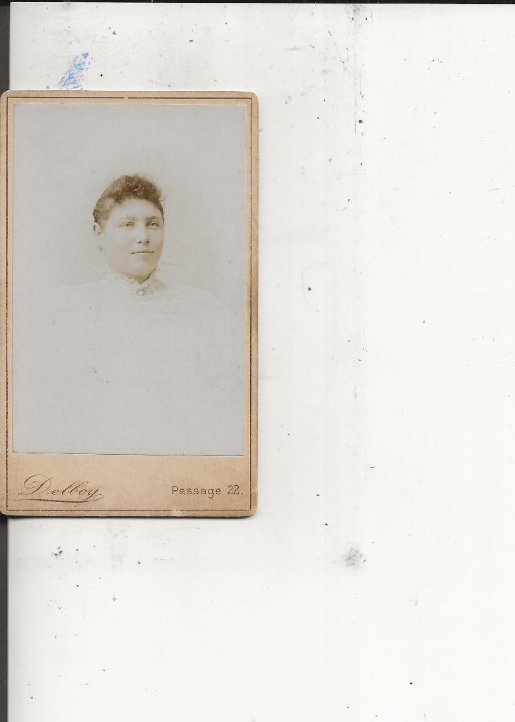 CdV Monster Antje Brederoo met glimlach Delboy Den Haag, Verzamelen, Ansichtkaarten | Nederland, Ophalen of Verzenden, Voor 1920