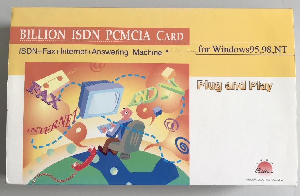 Billion ISDN PCMCIA card, Ophalen of Verzenden