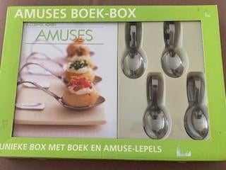 Set amuse lepels en kookboek voor feestelijke hapjes nieuw, Ophalen of Verzenden, Nieuw