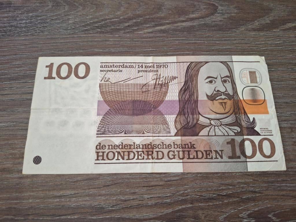 Biljet 100 gulden Michiel de Ruyter, 1970, Postzegels en Munten, Bankbiljetten | Nederland, Ophalen of Verzenden, 100 gulden