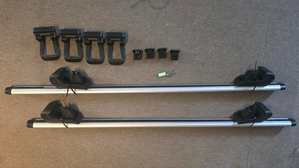 Hapro Cronos 125 Alu dakdragerset - compleet, Auto diversen, Dakdragers, Verzenden, Zo goed als nieuw