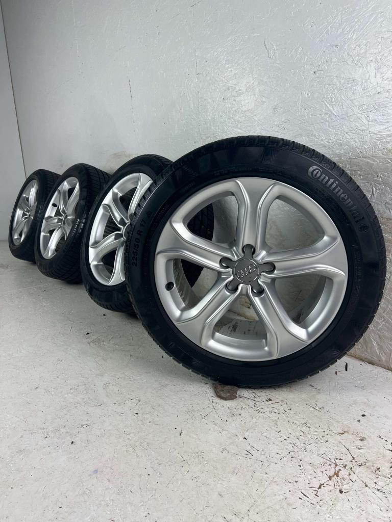 Originele Audi A4 A5 S4 S5 velgen 17" 5x112 winterset 8mm!, Niet ingevuld, Gebruikt, Banden en Velgen, Niet ingevuld