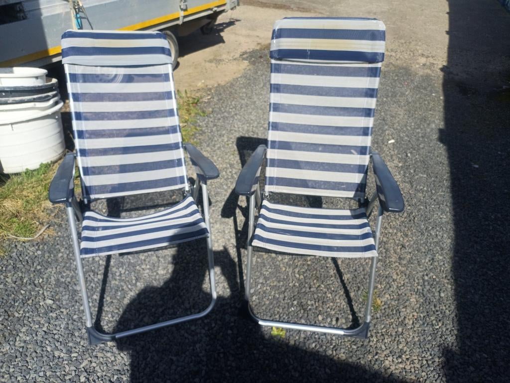 2 simpele tuin/camping stoelen, Ophalen of Verzenden