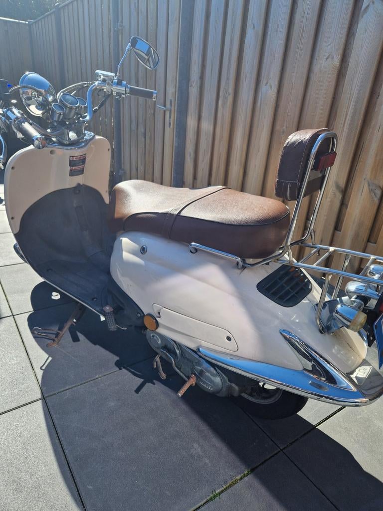 Rijdende klus-scooter met blauw kenteken!, Ophalen, Gebruikt, Benzine, Overige merken