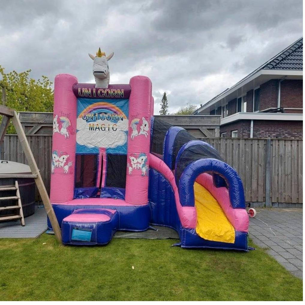 Unicorn & prinsessen springkussen (te huur), Ophalen, Zo goed als nieuw, Overige