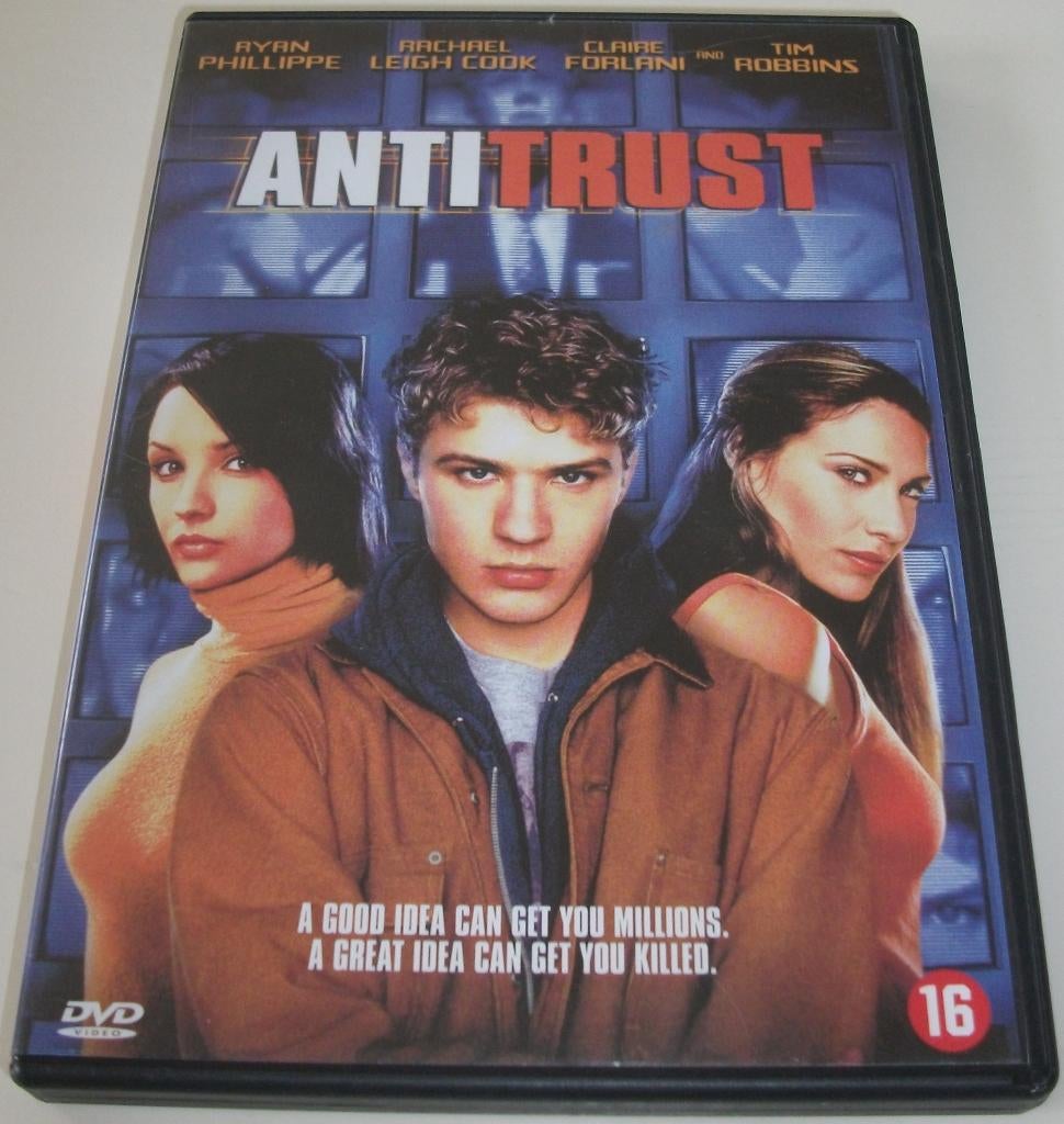 Dvd *** ANTITRUST *** Wie kun je vertrouwen?, Vanaf 16 jaar, Ophalen of Verzenden, Zo goed als nieuw, Overige genres