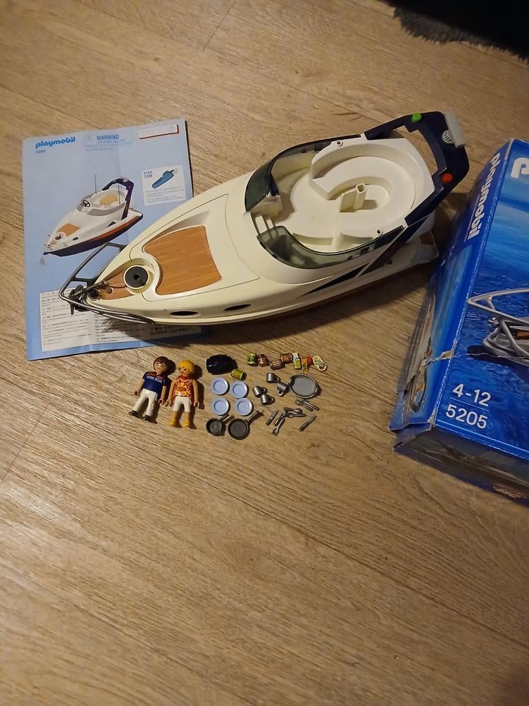 Playmobil Summer Fun Jacht 5205 met accessoires, Ophalen of Verzenden, Gebruikt, Complete set