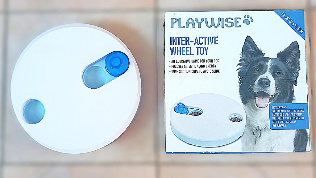 Intelligentiespel hond - 24.5 x 5.5 cm - wit-blauw, Ophalen of Verzenden, Intelligentiespeelgoed