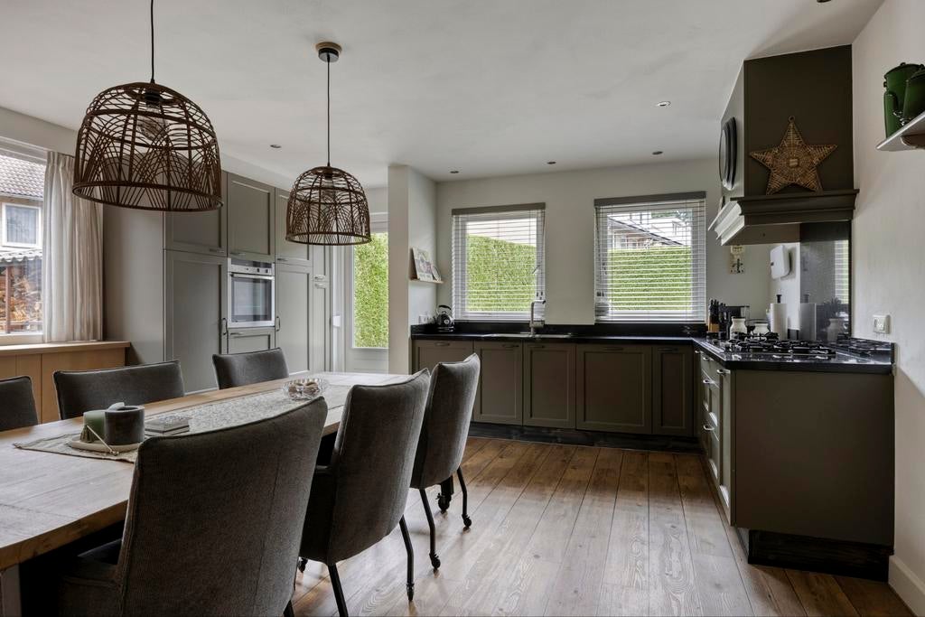 Massief houten keuken incl. apparatuur, zelf demonteren, Ophalen, Gebruikt, Graniet of Steen, Hoekkeuken