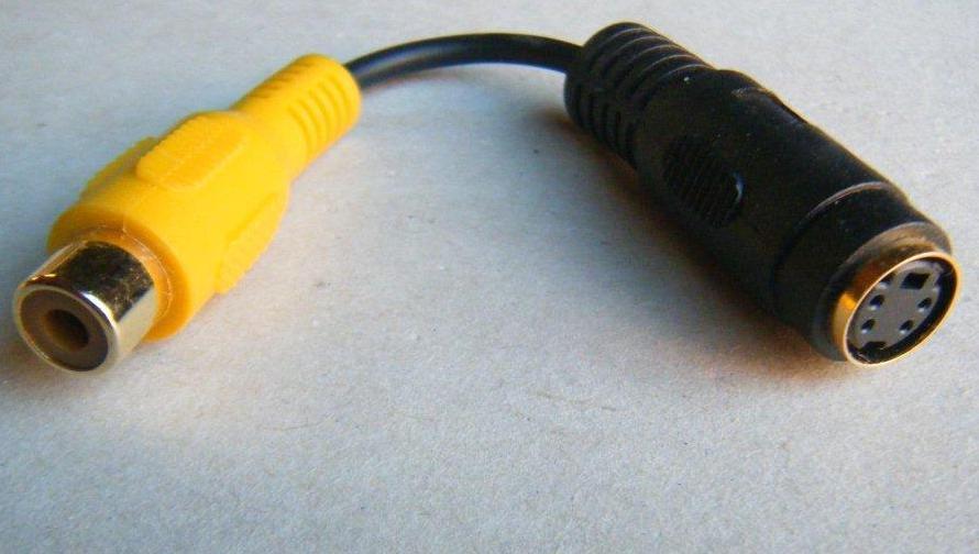 midi DIN adapter Mini DIN 4 polig female naar RCA female, Audio, Tv en Foto, Audiokabels en Televisiekabels, Ophalen of Verzenden