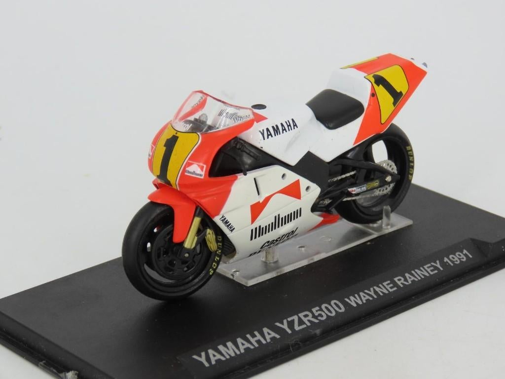 59695: Yamaha YZR 500 - Wayne Rainey - 1991 - Atlas 1:24, Ophalen of Verzenden, Zo goed als nieuw, Motor, Bachsatztstr. 54 D 72131 Ofterdingen, Germany