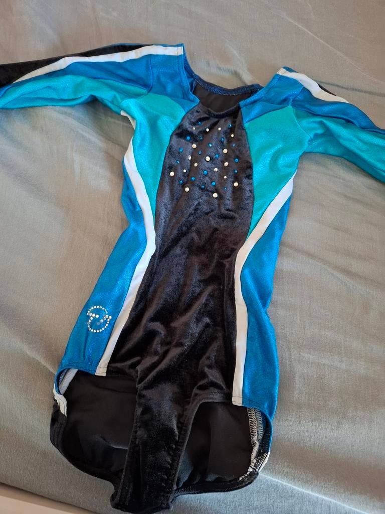 Turnpakje Olympia maat 128 - Gedragen, Kleding | Dames, Sportkleding, Gedragen, Maat 34 (XS) of kleiner, Ophalen of Verzenden