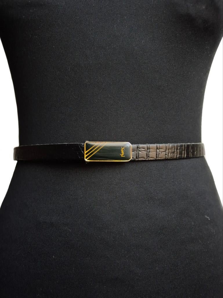 Yves Saint Laurent vintage ceintuur, Kleding | Dames, Riemen en Ceinturen, Yves Saint Laurent, Minder dan 3 cm, 100 cm of meer