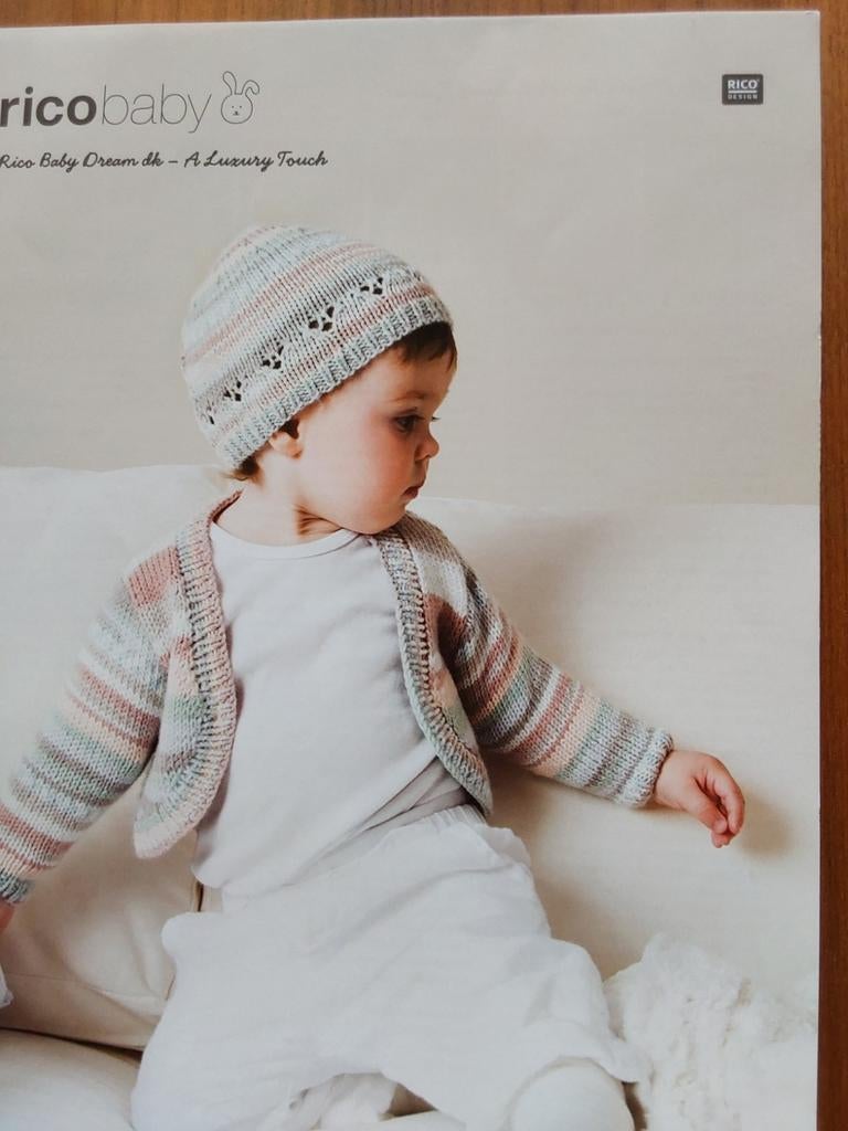 Breipatroon baby vestje met mutsje, Hobby en Vrije tijd, Breien en Haken, Ophalen of Verzenden, Zo goed als nieuw