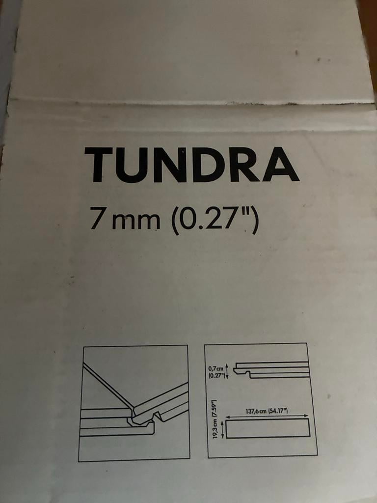 Restpartij IKEA Tundra laminaat - 18 planken (ca. 3.7 m²), Doe-het-zelf en Verbouw, Ophalen, 50 tot 150 cm, Zo goed als nieuw