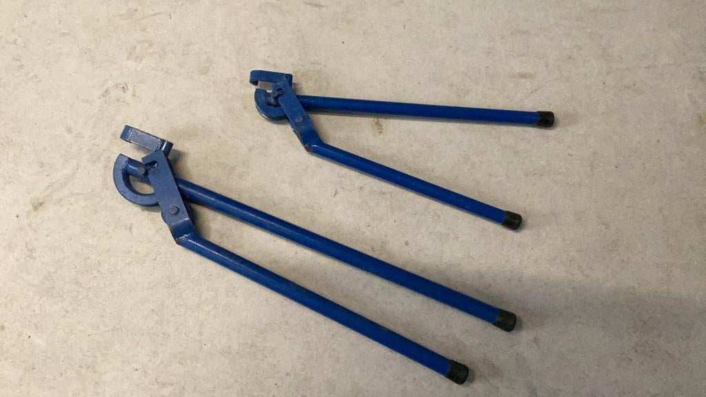 Buigijzers 12mm en 15 mm, Doe-het-zelf en Verbouw, Gereedschap | Handgereedschap, Ophalen, Zo goed als nieuw