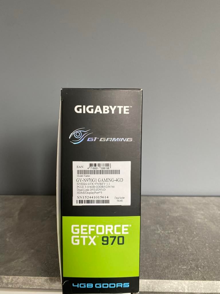 Nvidia GeForce GTX 970 4GB Videokaart - Gaming GPU, Computers en Software, Videokaarten, Ophalen, PCI-Express 3, Gebruikt, HDMI