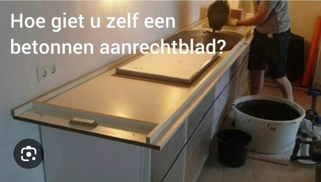 Gevraagd betonnen keukenblad maken, Ophalen of Verzenden, Nieuw, 50 tot 75 cm, Minder dan 100 cm