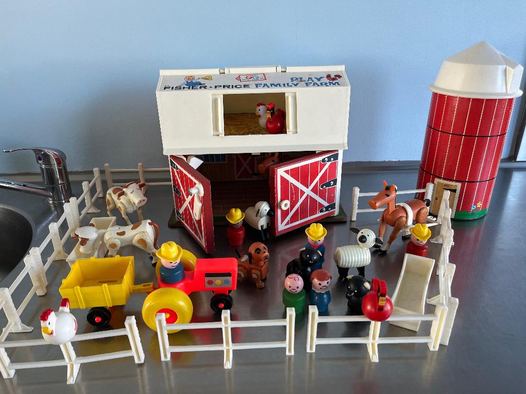 Fisher price vintage boerderij, Kinderen en Baby's, Speelgoed | Fisher-Price, Ophalen of Verzenden, Gebruikt, Speelset, Met geluid