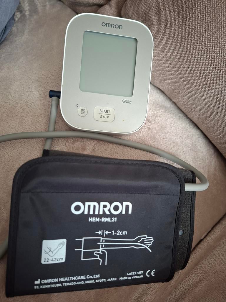 Nieuwe Omron Bloeddrukmeter met Bluetooth (X2 Plus Connect), Ophalen