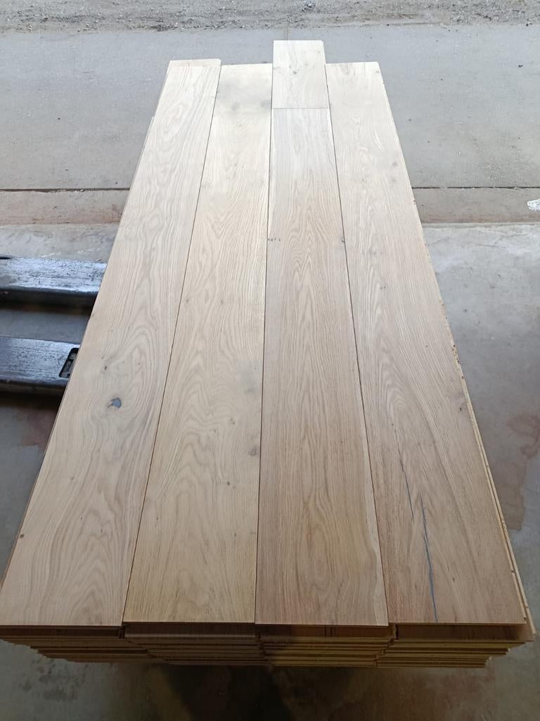 38,5M2 eiken houten vloerdelen #VERNIEUWD#, Gebruikt, 10 m² of meer, 10 tot 30 cm, Hout