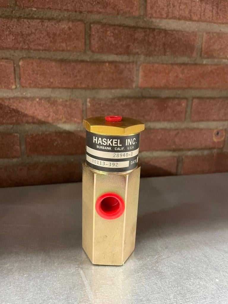 Haskel release valve 28940-1, Ophalen of Verzenden