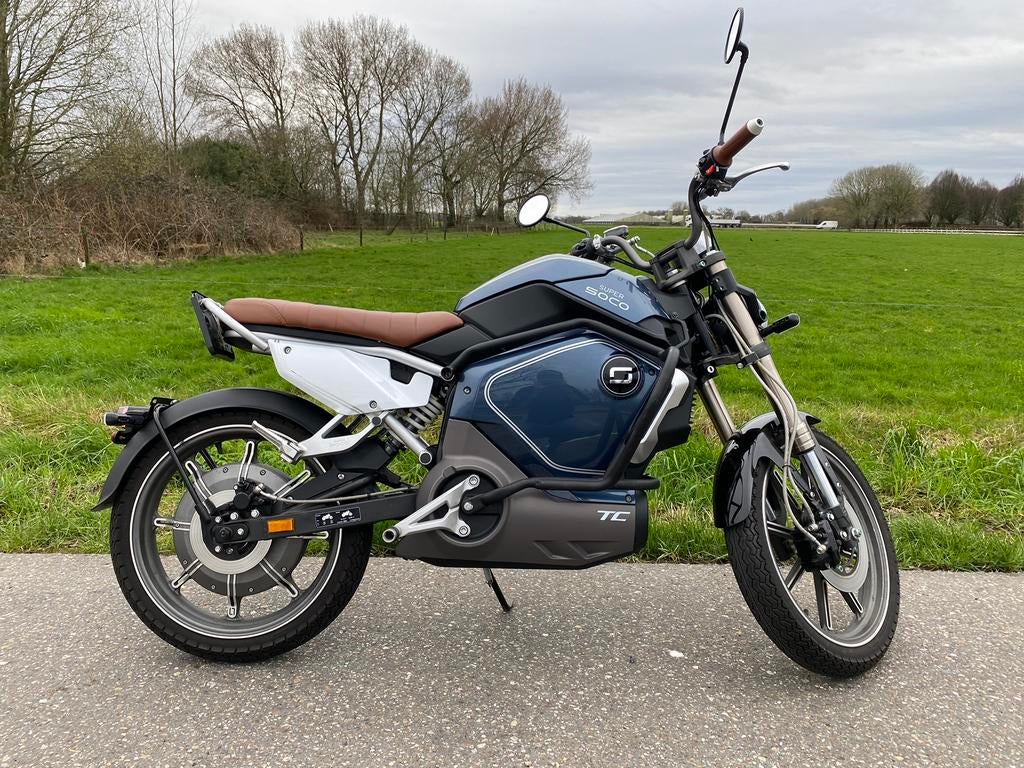 Super Soco TC+ electische brommer/motor, Fietsen en Brommers, Ophalen, Super SOCO, Maximaal 45 km/u, Zo goed als nieuw