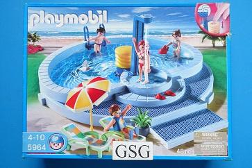 Zwembad nr. 5964-04, Kinderen en Baby's, Speelgoed | Playmobil, Ophalen of Verzenden, Zo goed als nieuw