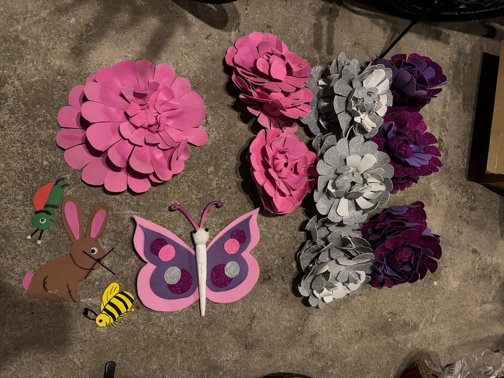 Foam Bloemen & Dieren Decoratie, Ophalen, Zo goed als nieuw