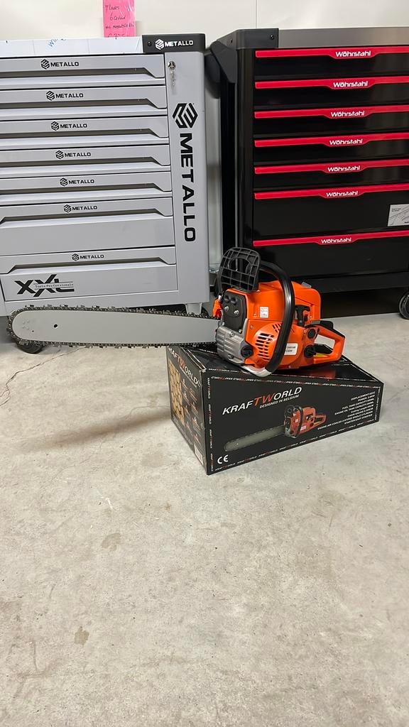 Benzine kettingzaag 52 cc €69,95, Ophalen, Nieuw, Overige soorten