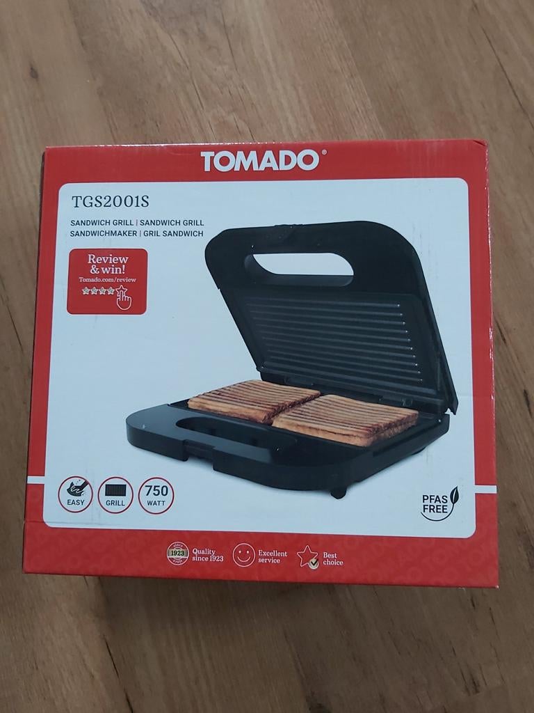 Sandwich grill, Tomado, Ophalen of Verzenden, Nieuw