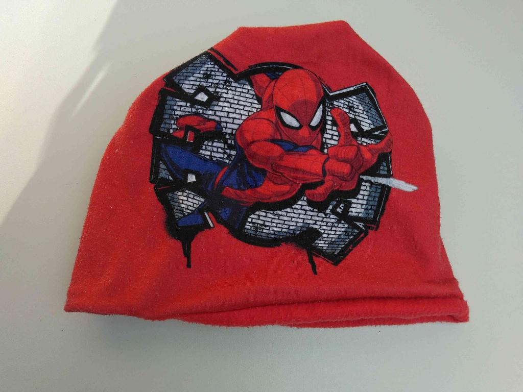 Kindermuts muts Spiderman Marvel maat 46, Gebruikt, Ophalen of Verzenden, Marvel, 104 of kleiner